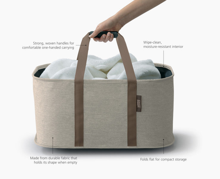 Joseph Joseph Hold-All Laundry Basket (Ecru)