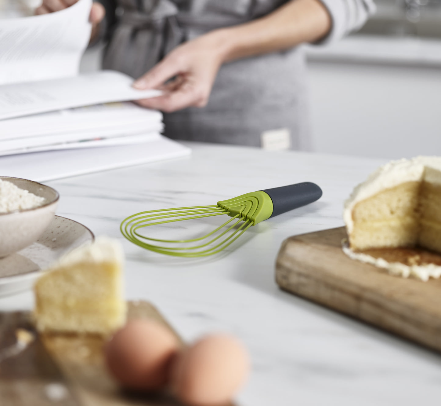 Joseph Joseph Twist Whisk - Grey/Green