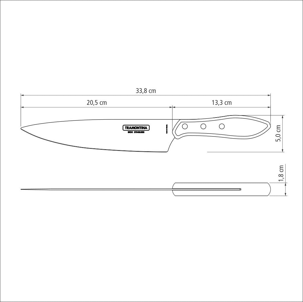 Tramontina
Polywood Churrasco Carving Knife 8", 21cm