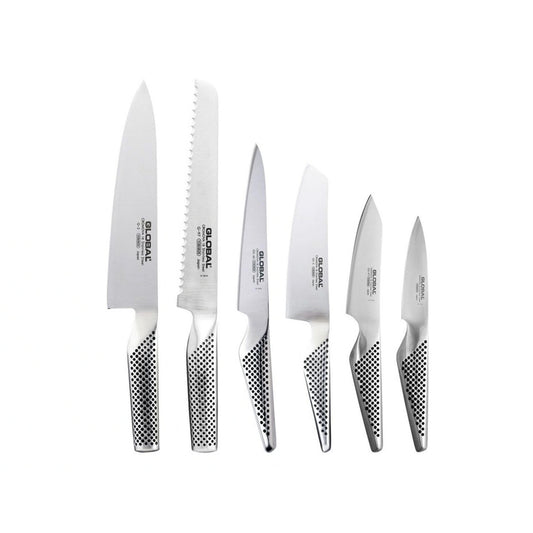 GLOBAL Hashira 7 Piece Knife Block Set - Walnut