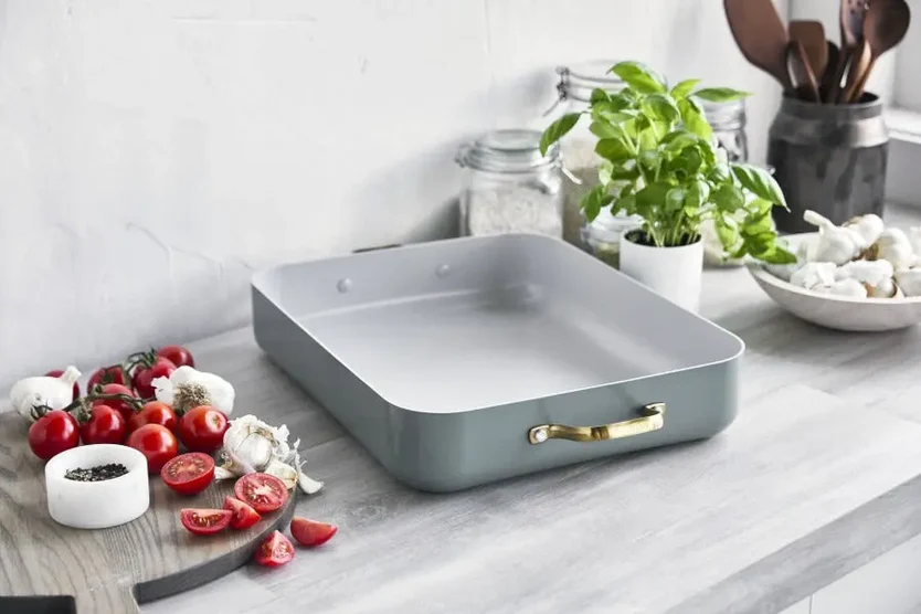 GreenPan Padova Roasting Pan - Smokey Blue