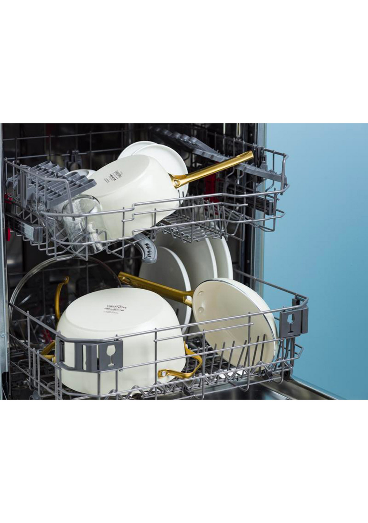 GreenPan Padova 6 (10) Piece Cookset - Cream