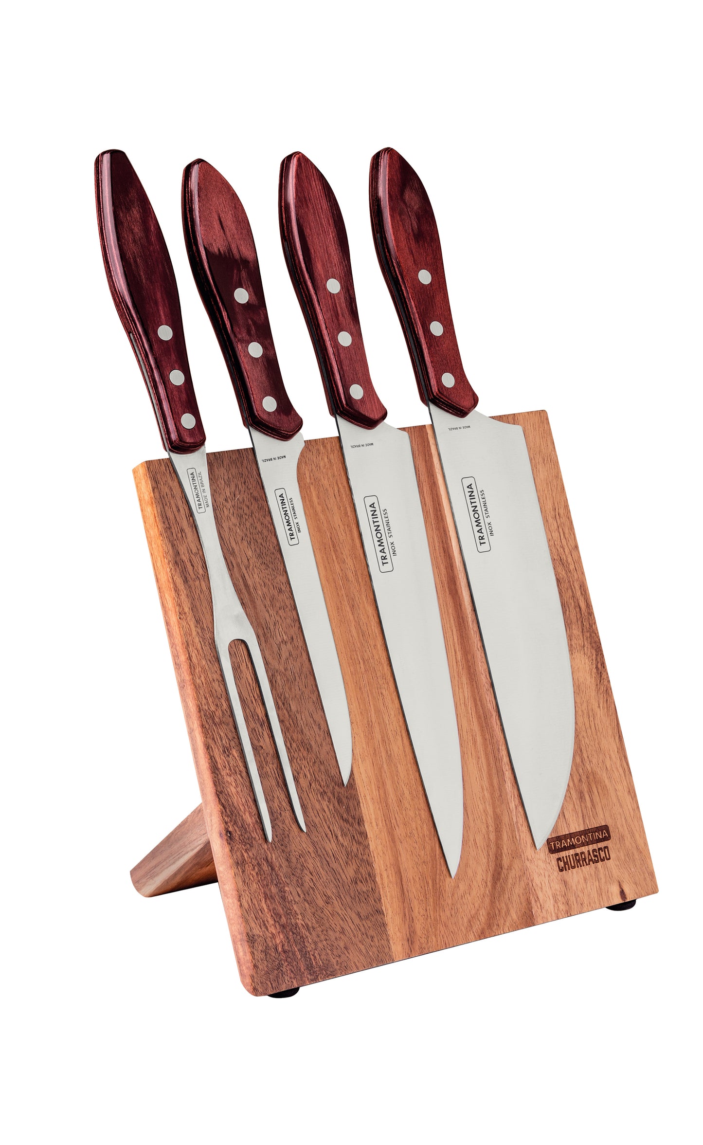 Tramontina Churrasco Barbecue Knife Block, 5Pc
