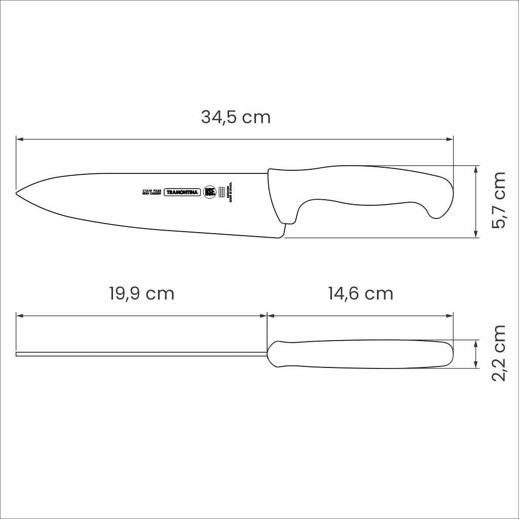 Tramontina
Professional Master Black Cooks Knife   8", 20cm