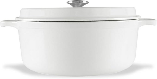 Chasseur Gourmet Round French Oven 28cm - Crisp White