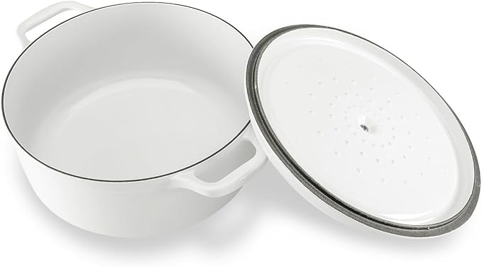 Chasseur Gourmet Round French Oven 26cm - Crisp White