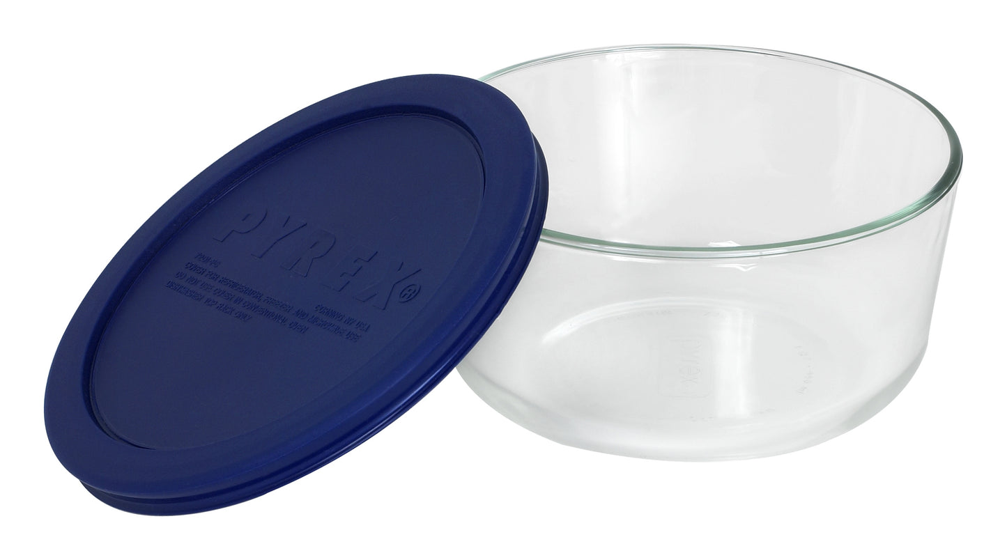Pyrex
Simply Store™ 4 Cup Round Container with Blue Lid