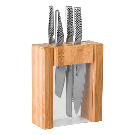 GLOBAL Ikasu V 5 Piece Knife Block Set