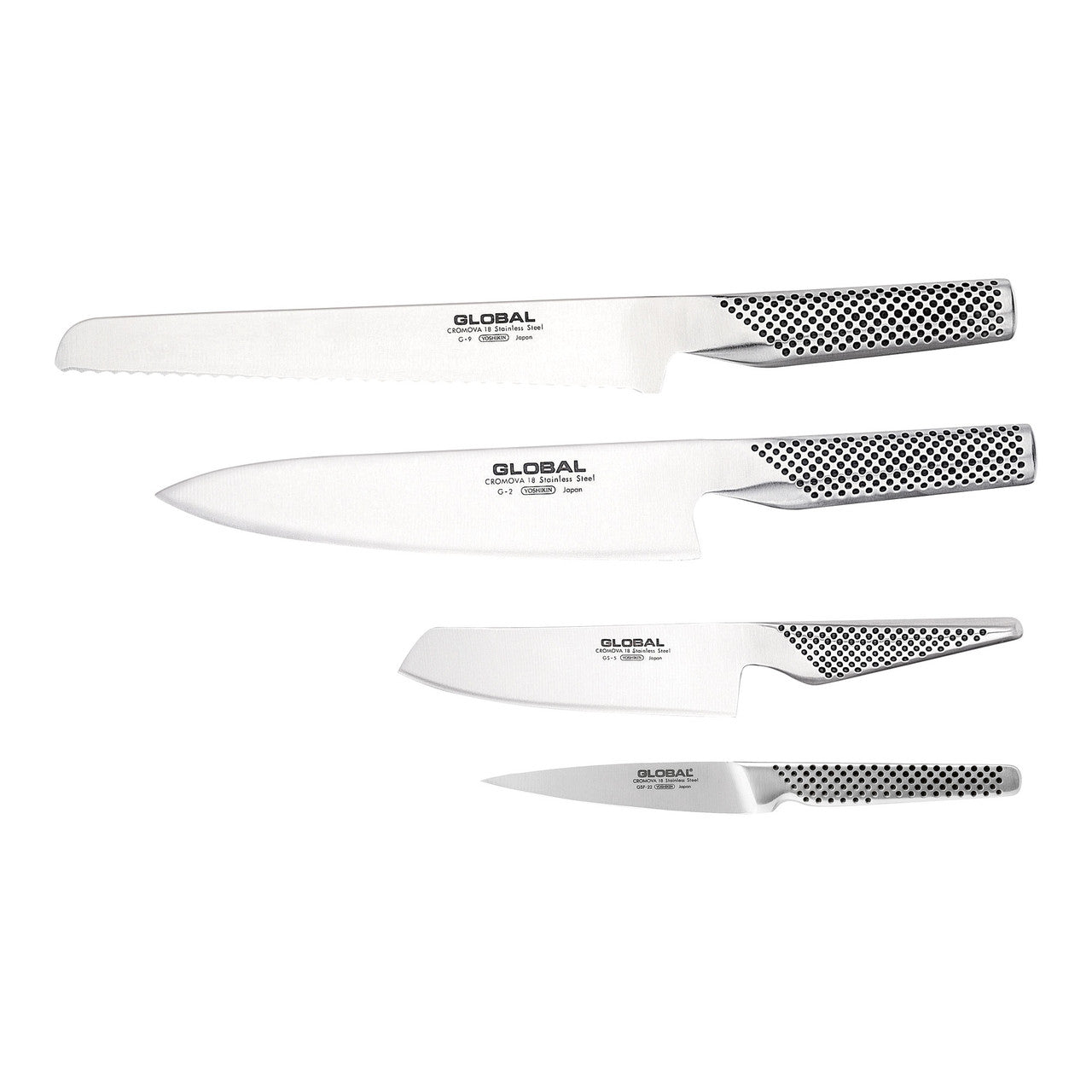 GLOBAL Ikasu V 5 Piece Knife Block Set