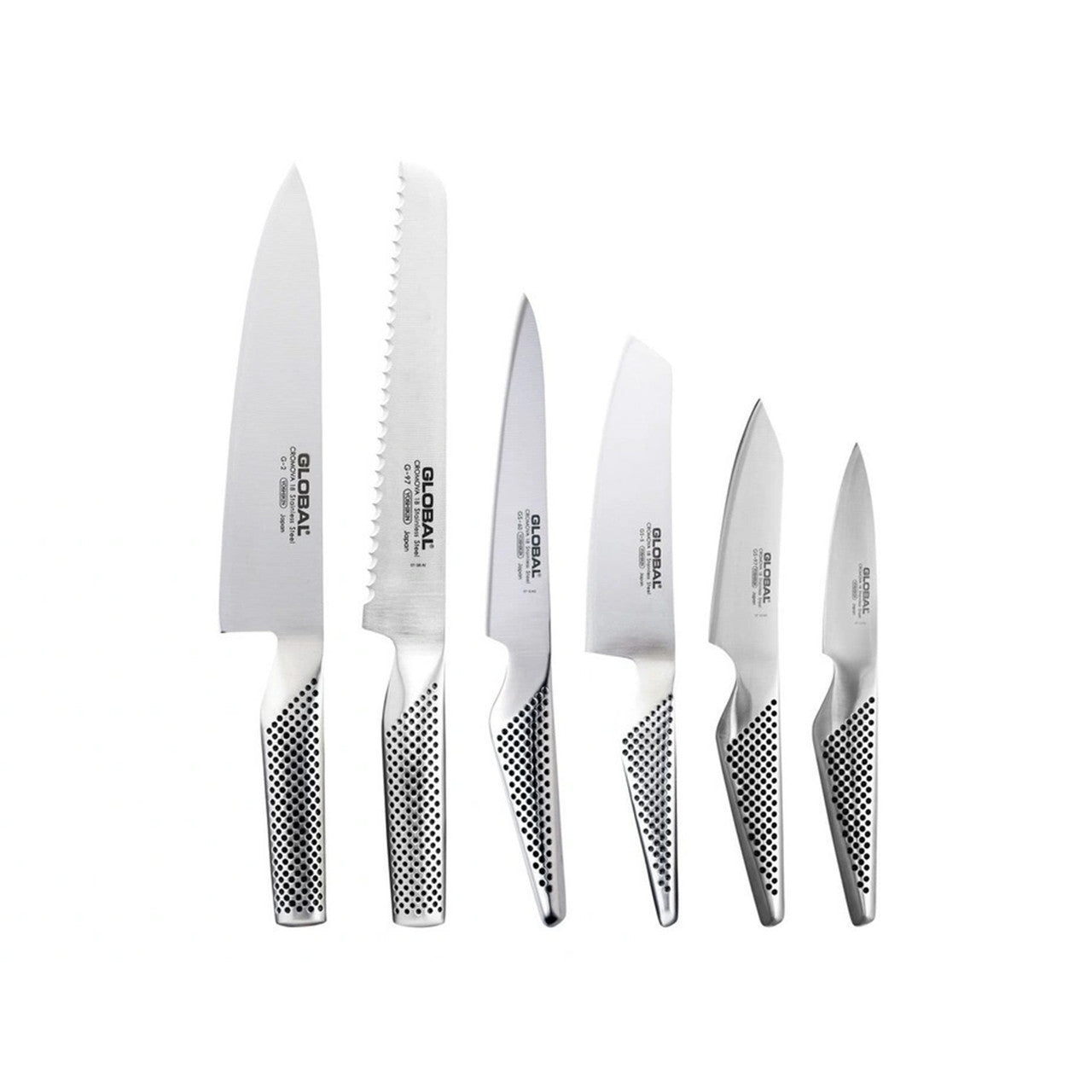 GLOBAL Hashira 7 Piece Knife Block Set - Walnut