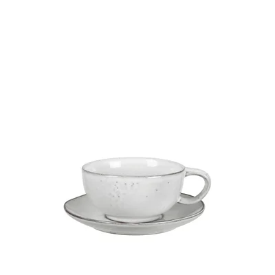 BROSTE Nordic Sand Large Cup & Saucer - 6/pk