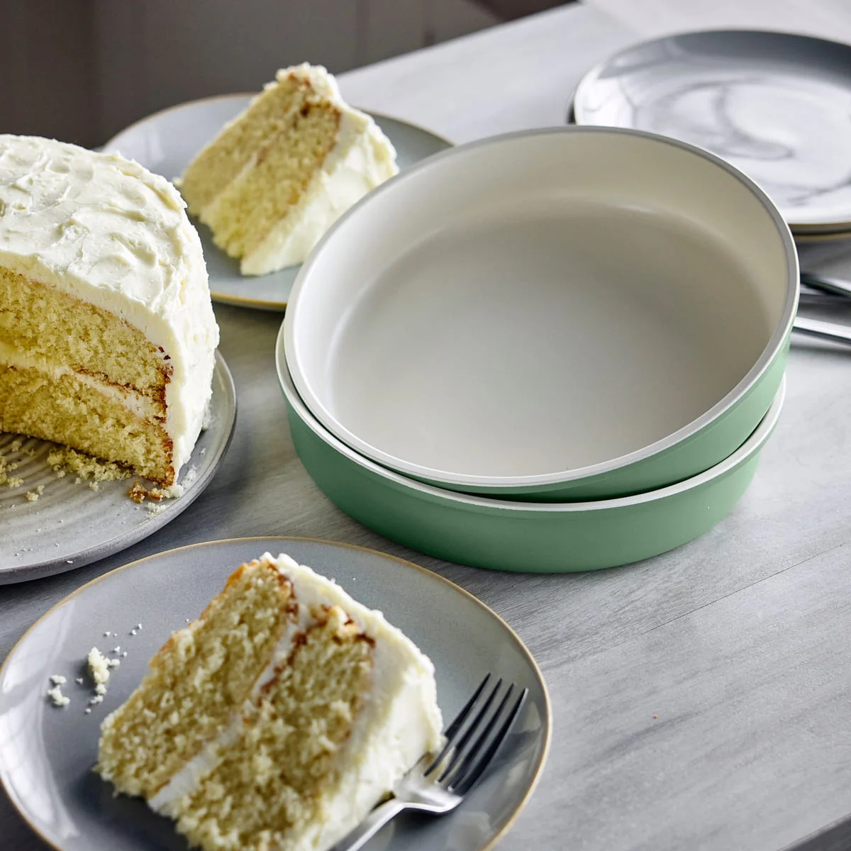 GreenPan Round Cake Pan - Sage Green