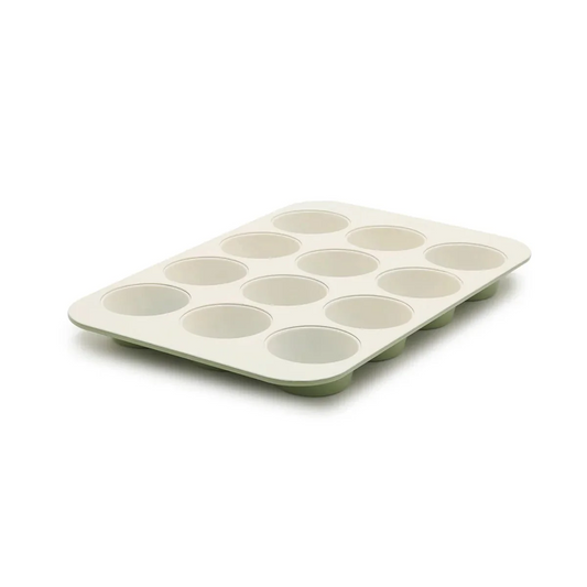 GreenPan 12 Cup Muffin Pan - Sage Green