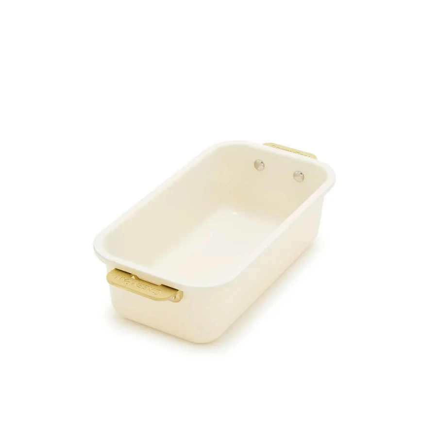 GreenPan Loaf Pan w Handles - Cream