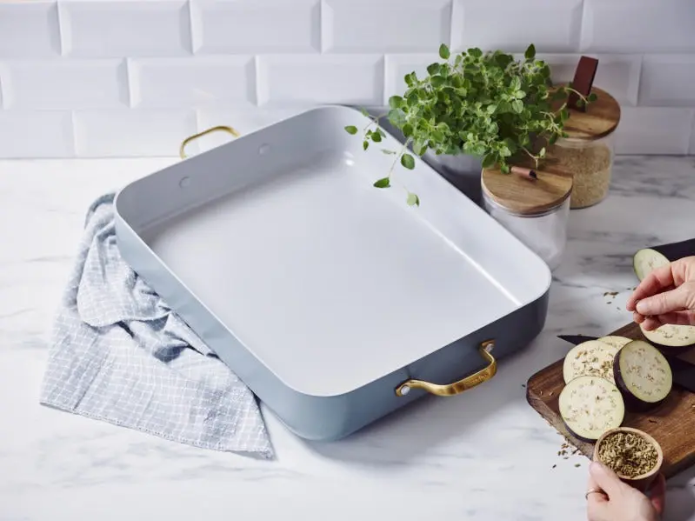 GreenPan Padova Roasting Pan - Smokey Blue