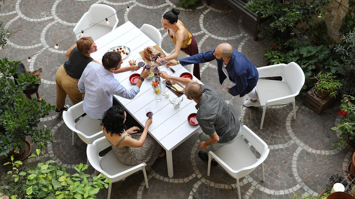 Rio 210/280 Extendable Table, White