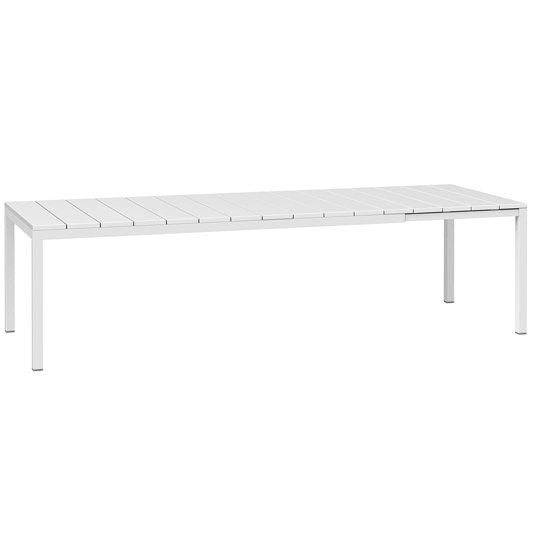 Rio Alu 210/280 Extendable Table, White