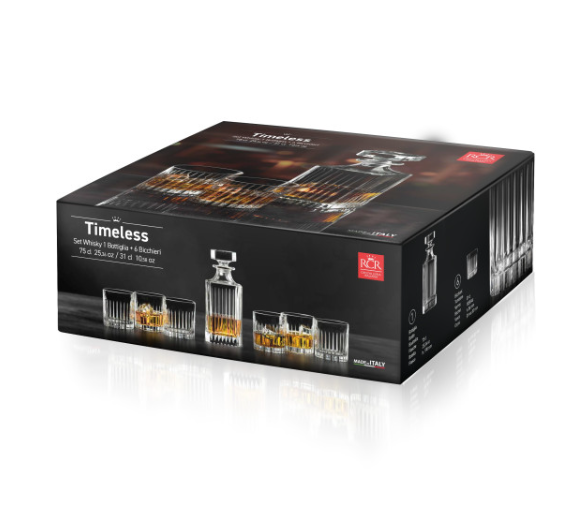 RCR Timeless Whisky Glasswarepcs 7 Piece
