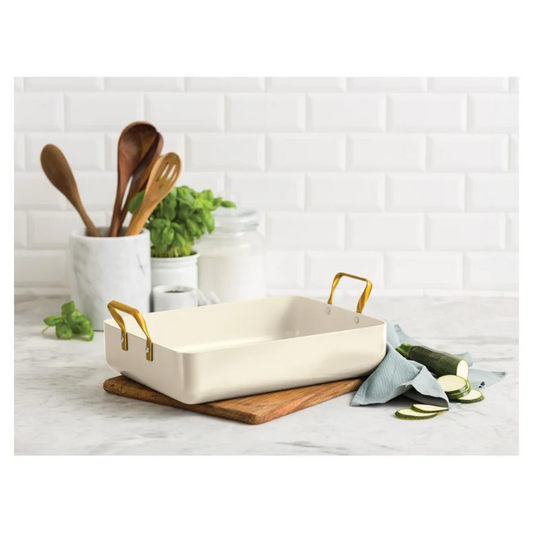 GreenPan Padova Roasting Pan - Cream