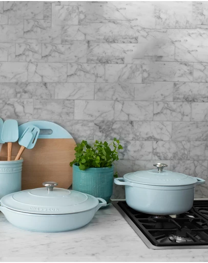 Chasseur Round French Oven 26cm/5L - Duck Egg Blue